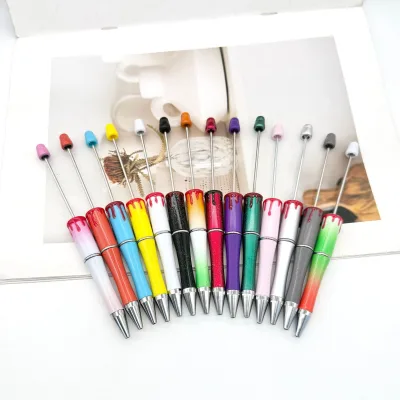 New DIY Bloodprint Bead Pen, Fun Hand-painted Rotating Cute Bead Pen, Wholesale Available Now