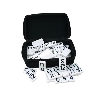 Factory Customised 2023 Latest Numbersed Double Twelve Domino Set 4007 Size Double 12 Domino with Number in Box