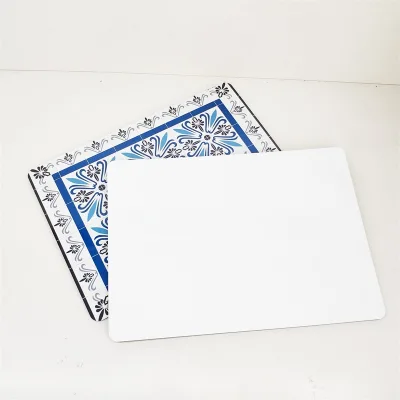 A4 Custom Sublimation Blank MDF Dining Table Mats Placemats Set Classic Style with Custom Color Option Blank Sublimation