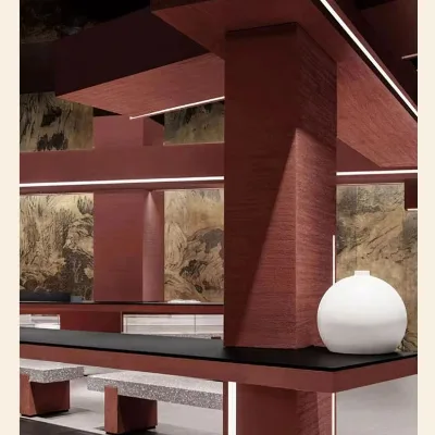 Modern Big Slab High Adhesive Fireproof B1 Rammed Earth Cladding 20+ Year Service Life for Interior/Exterior Wall Decoration