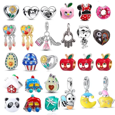 New Arrive Star Moon Charms for Bracelet Making Popular Dreamcatcher Sunflower DIY Jewelry Accessories for New Year Personalized