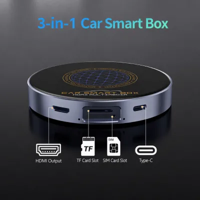 AI Box Wireless CarPlay Android 13 HDMI 4K Car OEM, Custom Logo Packaging for Reseller, Qualcomm 8-Core Wholesale Factory Global
