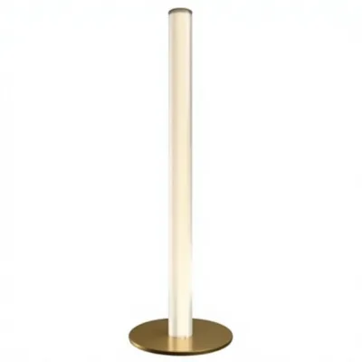 Modern LED Glass Tube Floor Lamp with Aluminum Base Warm White Light for Bedroom and Hotel Decoration
