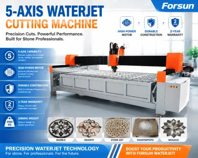 5 axis cnc bridge type pure water frozen food foam rubber leather cutting waterjet cutting machine 1300*2500mm