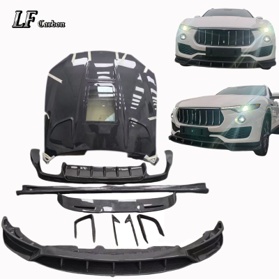 For Maserativante LD Carbon Fiber Surround Bumper Side Skirt Frame Small Body Kit