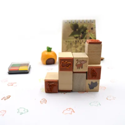 New Style Self-Inking Custom Wooden Stamps-Modern Design for Office Use with Personalized Logo and Address