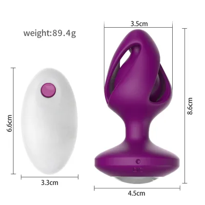 10 Speeds Vibration Wireless Remote Control Anal Toys Silicone Vibrating Anal Plug