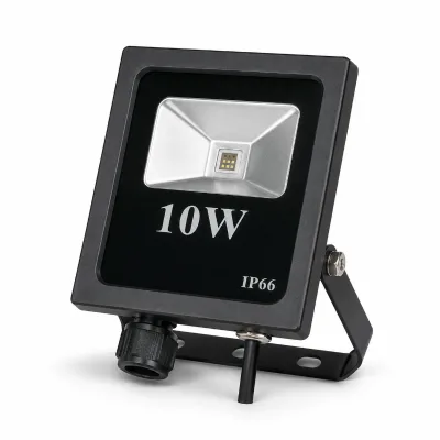 Smart RGB WS2811 10W LED Flood Light AC 12V IP66 Waterproof 180 Beam Angle Full Color Remote Control Dimmable Garden Landscape