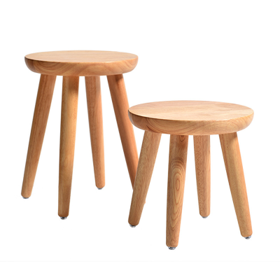 Factory Direct Japanese Style Solid Wood Stool for Restaurant