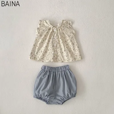 2025 Summer New Style Cute Floral Two-Piece Set Short-Sleeved Top Shorts Natural Waistline A-Line Silhouette Lace Decoration