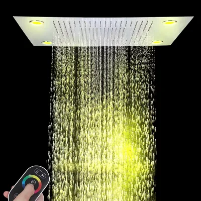 Rolled Nickel 304 Stainless Steel, High-quality Constant-temperature Shower Head for Rain and Waterfall Shower Heads