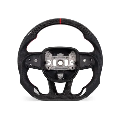 Custom Steering Wheels Srt Steering Wheel Black Carbon Fiberdodge Charger Carbon Fiber Steering Wheel