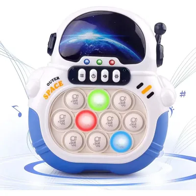 Space Style Quick Push Pop Educational Fidget Sensory Toys for 5 to 7 Years Old Silicone Stress Relief Gift