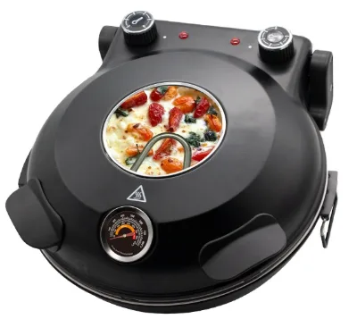 1200W Electric Pizza Oven 12inch Pizza Maker Home and Outdoor Kitchen Appliance