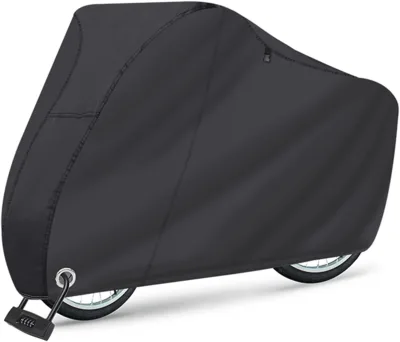 210T Extra Heavy Duty Outdoor Waterproof Anti Dust Rain UV Protection Bicycle Cover/Bike Storage for Mountain Bike, Road Bike