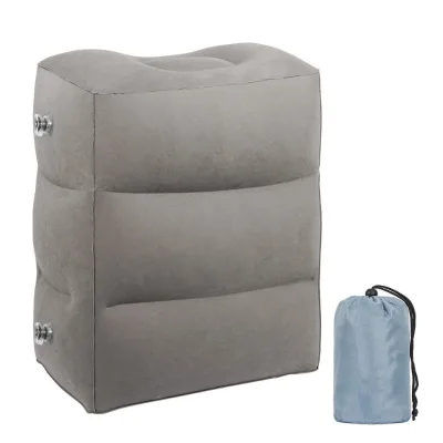 Inflatable Travel Foot Rest Pillow for Kids Airplane Ultralight Foot Rest Pillow Inflatable Toddlers Bed Box on Flight