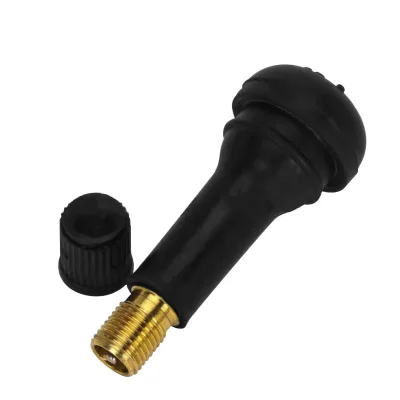 Tubeless Tire Valve Straight Type TR413C Aluminum Alloy or Brass or Natural Rubber Chrome Sleeve Tire Valve TR414C