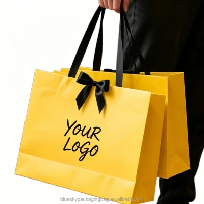 Luxury Professional Exhibition Paper Bag Custom Logo for Trade Show Catalog Distribution
