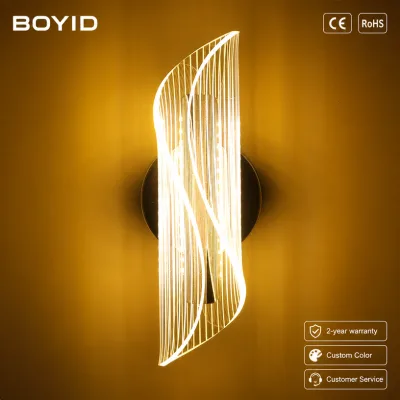 Boyid LED Wall Lamps 10W 3 CCT Adjustable Crystal Effect Light Bedroom Corridor Staircase Outdoor Use Minimalist Modern Dimmable