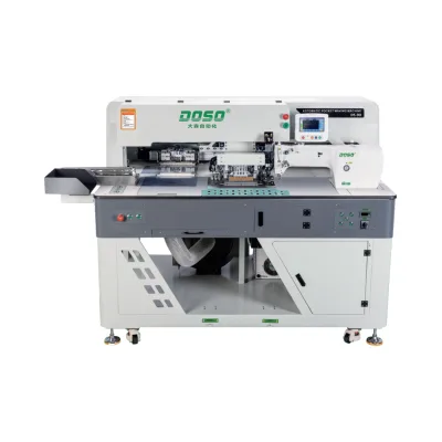 DS-9D Computerized Double Head Automatic Programmable Pattern Pocket Attaching Sewing Machine Denim Pocket Setter