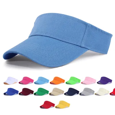 Wholesale Design Visor Hats,Sun Sports Cycling Cotton Plain Visor Top Empty Hat,Outdoor Tennis Golf Adjustable Sun Visors