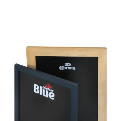 Customized Desktop Wooden Small Chalkboard Restaurant Bar Menu Display Stand Ornaments Decorative Wooden Menu Cards