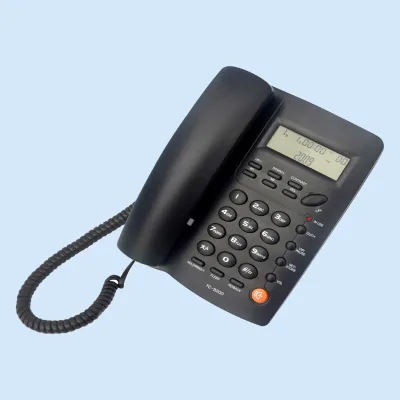 8 Kind of Rings Selected 16 Melody Songs for Hold Auto-redial Function Wall Mountable Landline Telephone