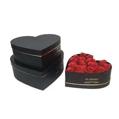 High Quality Flower Box Heart Shape Flower Boxes for Bouquets Flower Gift Box