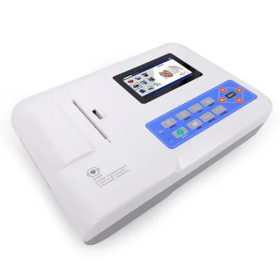ECG300G Digital Three Channel 12 Lead ECG Machine--CE Approved Color Echocardiogram
