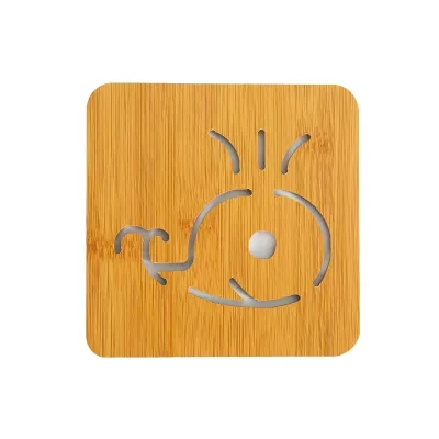 Hollow Wood Coaster Anti-scald Meal Anti-slip Pot Bowl Cup Wooden Mat
