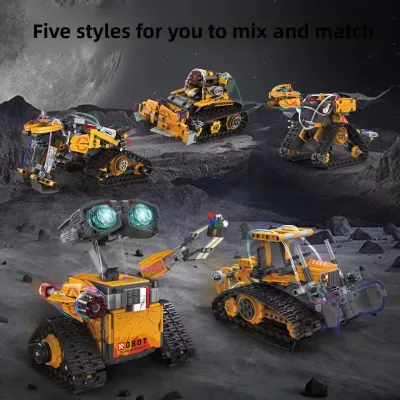 New 700+pcs 3in1 Technical High-tech Programming Robot Diy Tank APP RC Building Blocks Bricks Sets Toys Kid Moc Set Best Gifts