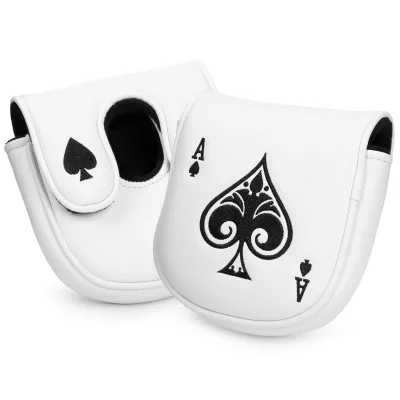 Novelty Poker Golf Putter Headcover Water Resistant Mallet Putter Cover for Golf Enthusiasts