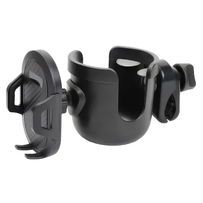 JXB Multi-function High Quality Baby Travel 2 in 1 Stroller Cup and Phone Holder Silicone Mat Universal Cup Holder for Stroller
