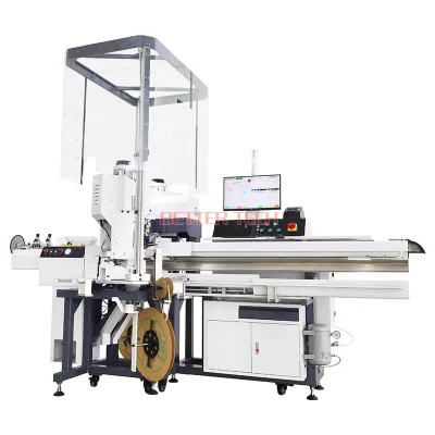 Automatic Nylon-insulated Ring Terminal Crimping Machine One Side Wear Waterproof Tube Machine