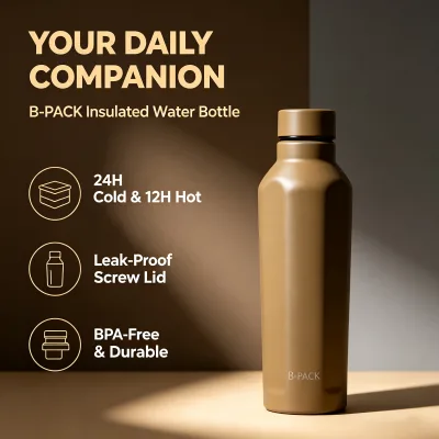 Hot Selling Diamond-Shaped Double Wall Stainless Steel Vacuum Insulated Thermos Water Bottle