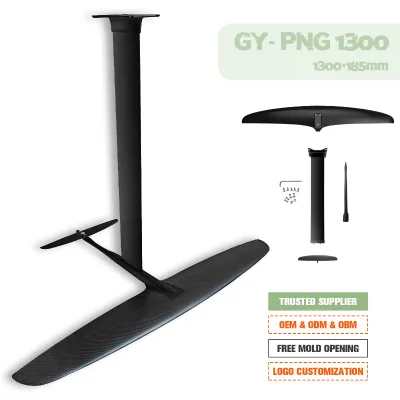 Hot Sale Popular GY-PNG 1300 Beginner Hydrofoil Aluminum Carbon Mast 60-90cm Large 1700 Sqcm Big Blade Surfing Board Hydrofoil