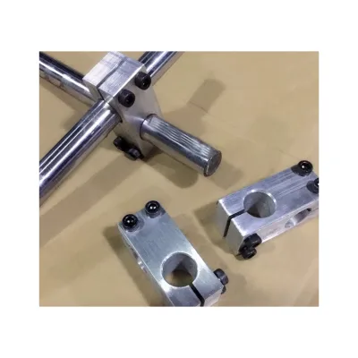Double Screw Hole Cross Clamp Large Full Double Screw Locking Fixed Clamp Optical Shaft Bracket Fixed Connector Head