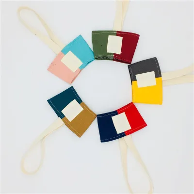 Eco-Friendly Portable Cheap Canvas Cotton Carrier Holder Sleeve for Milk Tea Coffee Beverage Cup