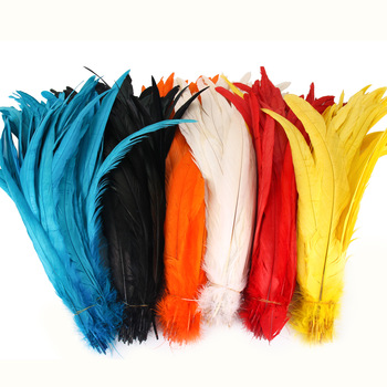Wholesale Dyed 30-35cm Carnival Grizzly Rooster Feathers