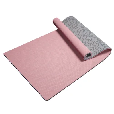 Wide tpe yoga mat manufacturer thickened non-slip fitness mat soundproof ******** rope floor mat home dance, mat wholesale