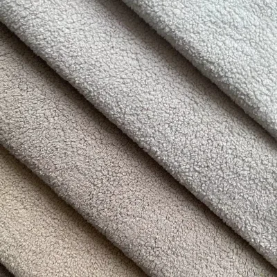 2024 New Style Boucle Sofa Fabric Flocked Style Upholstery Velvet for Chair Couch Cushion