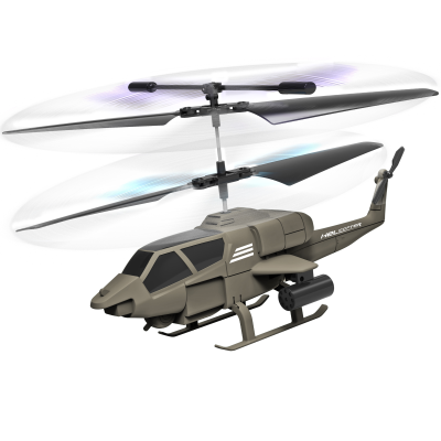 2 Channel Mini Military Series Helicopter RC Helicopter Toy Remote Control Helicopter with Gyro and LED Light  for Kids
