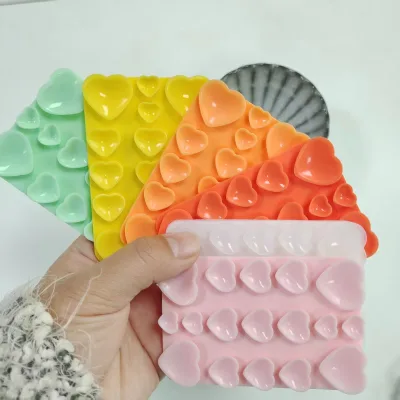 Mobile Phone Case Silicone Heart Design Single-sided Suction Cup Multifunctional Square Pink/Orange/Green Charging Treasure