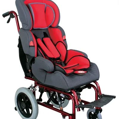 All Terrain Lightweight Patient Transfer Wheelchair Manufactured Cerebral Palsy Wheelchair Foldable