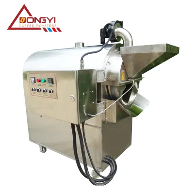 Dongyi LQ100kg Cocoa Bean Roaster Electric Peanut Roaste Seed/Rice/Soybean/Sesame/nut/peanut Roasting Machine