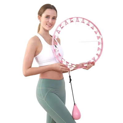 YIWU Weighted Hula Ring Smart Fitness Digital Count Adjustable Massage Hulas Hoops for Adults Weight Loss