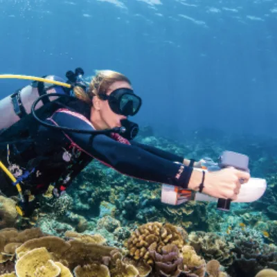 High Thrust Sea Scooter Carry Sports Camera Electric Scooter  Underwater Light Source Water Scooter  for Underwater Sports