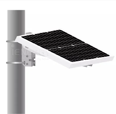 Outdoor Pole Small Aluminum Alloy Solar Panel Bracket 12-Year Warranty for Grid Solar Energy System Router Lighting Surveillance