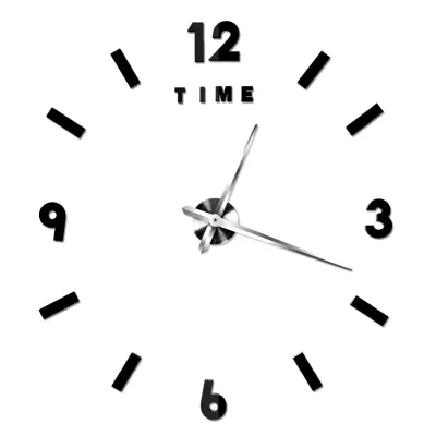 Home Decoration!oversize Digital Mirror Wall Clock Modern Design, Luxury Wall Clock Large Design Wall Clock Factory