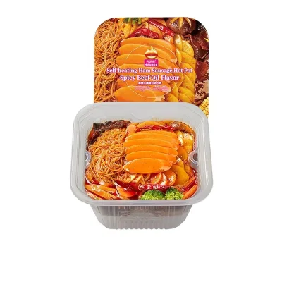 Spicy Beef Self-heating Hot Pot Instant Hot Pot Picnic Hotpot Fish Fillet 362g Portable Hotpot Ham Sausage